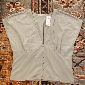 Abercrombie Sage Green Blouse